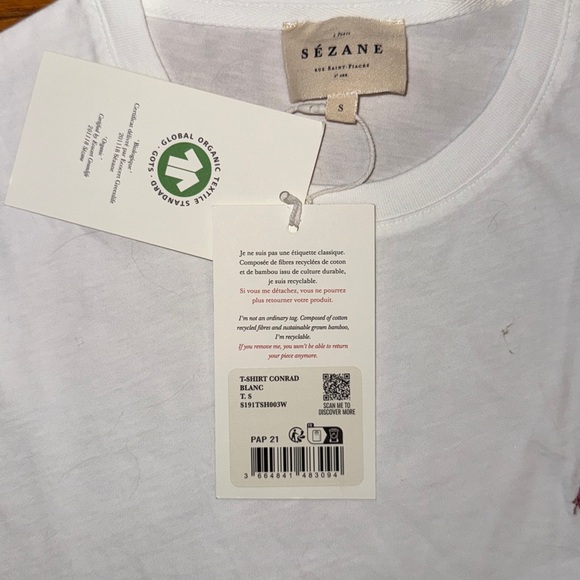 Sezane embroidered Conrad tee - Picture 4 of 5